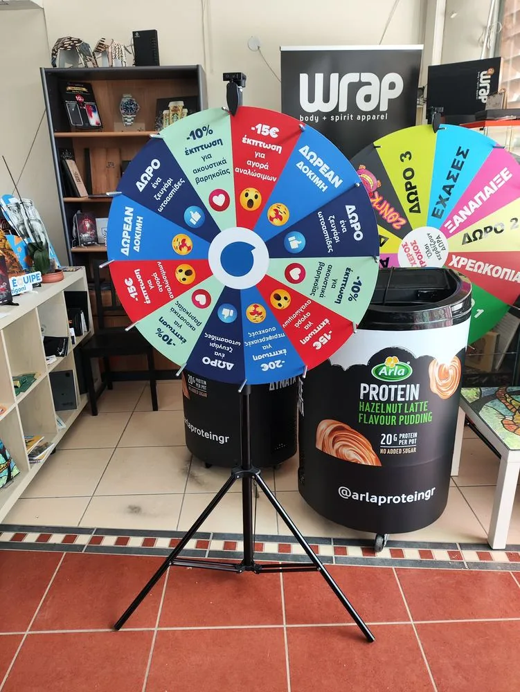 Arla Protein — Τυχερός τροχός με emoji